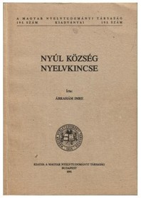 Nyúl község nyelvkincse könyvborító
