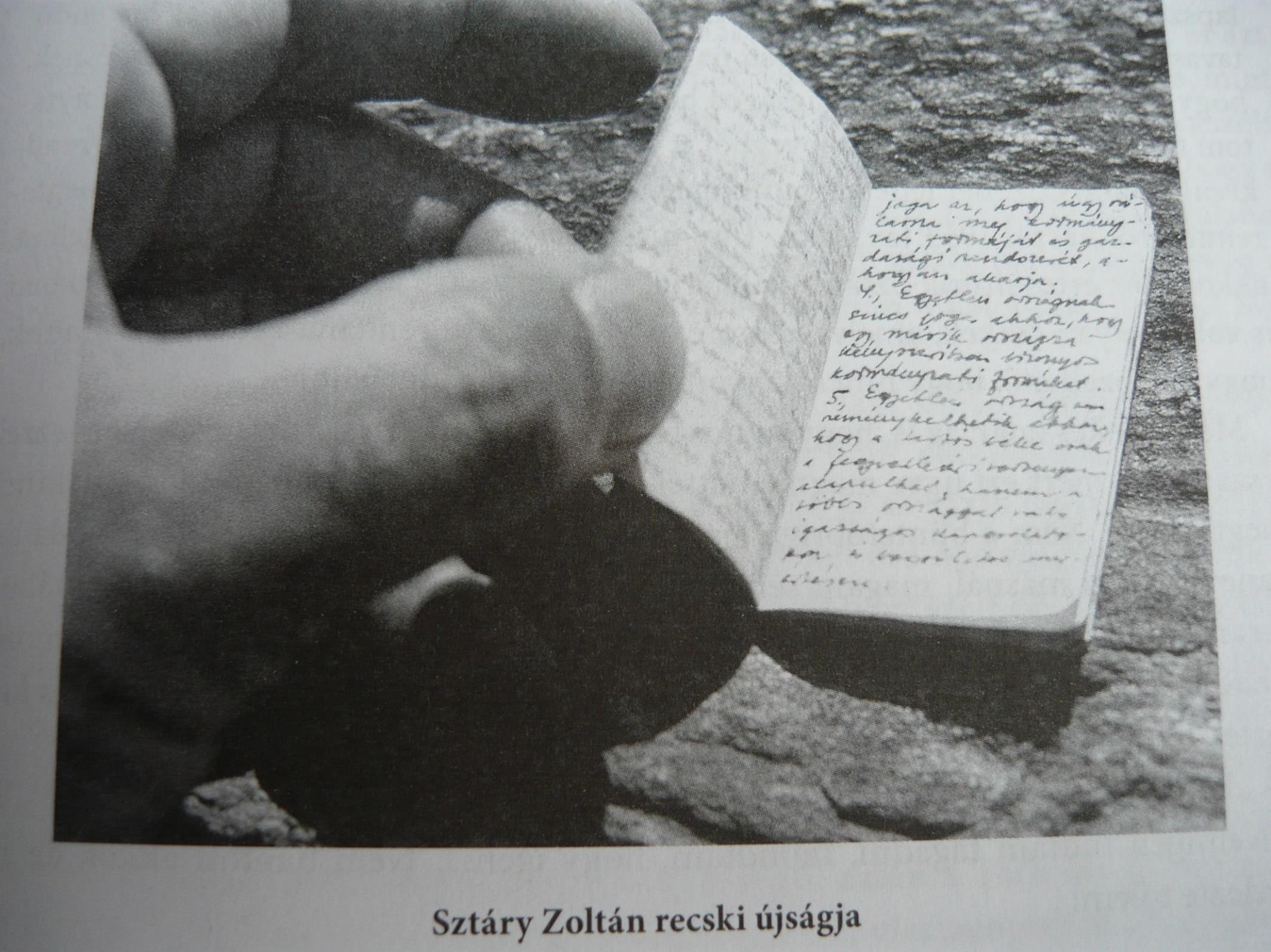 Kézzel írt recski tábori újság